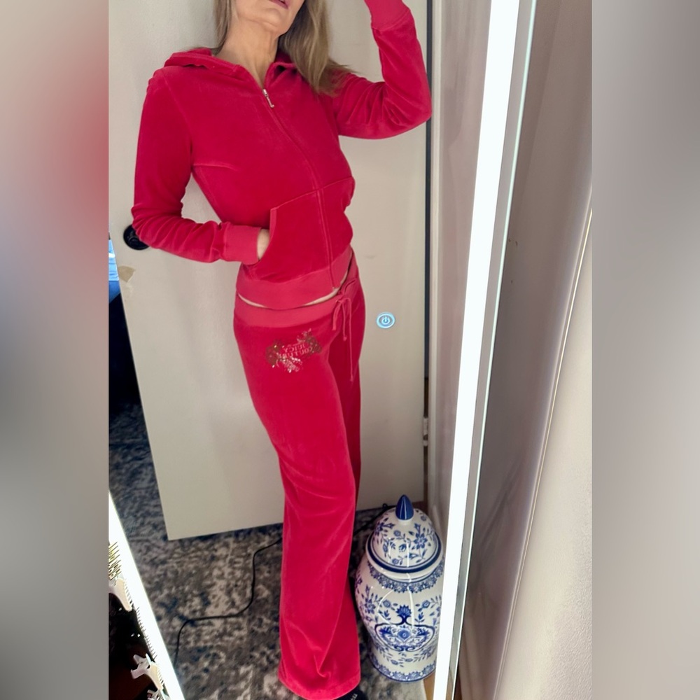 Y2k Vintage Velour Juicy Couture Matching tracksuit